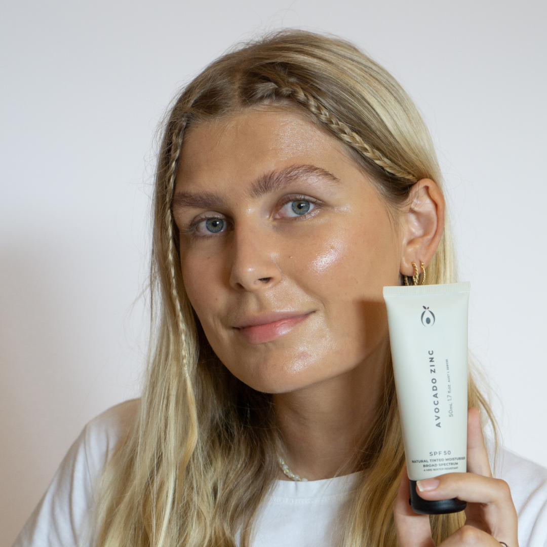 Avocado Zinc - SPF 50 Natural Tinted Moisturiser - Medium-Dark