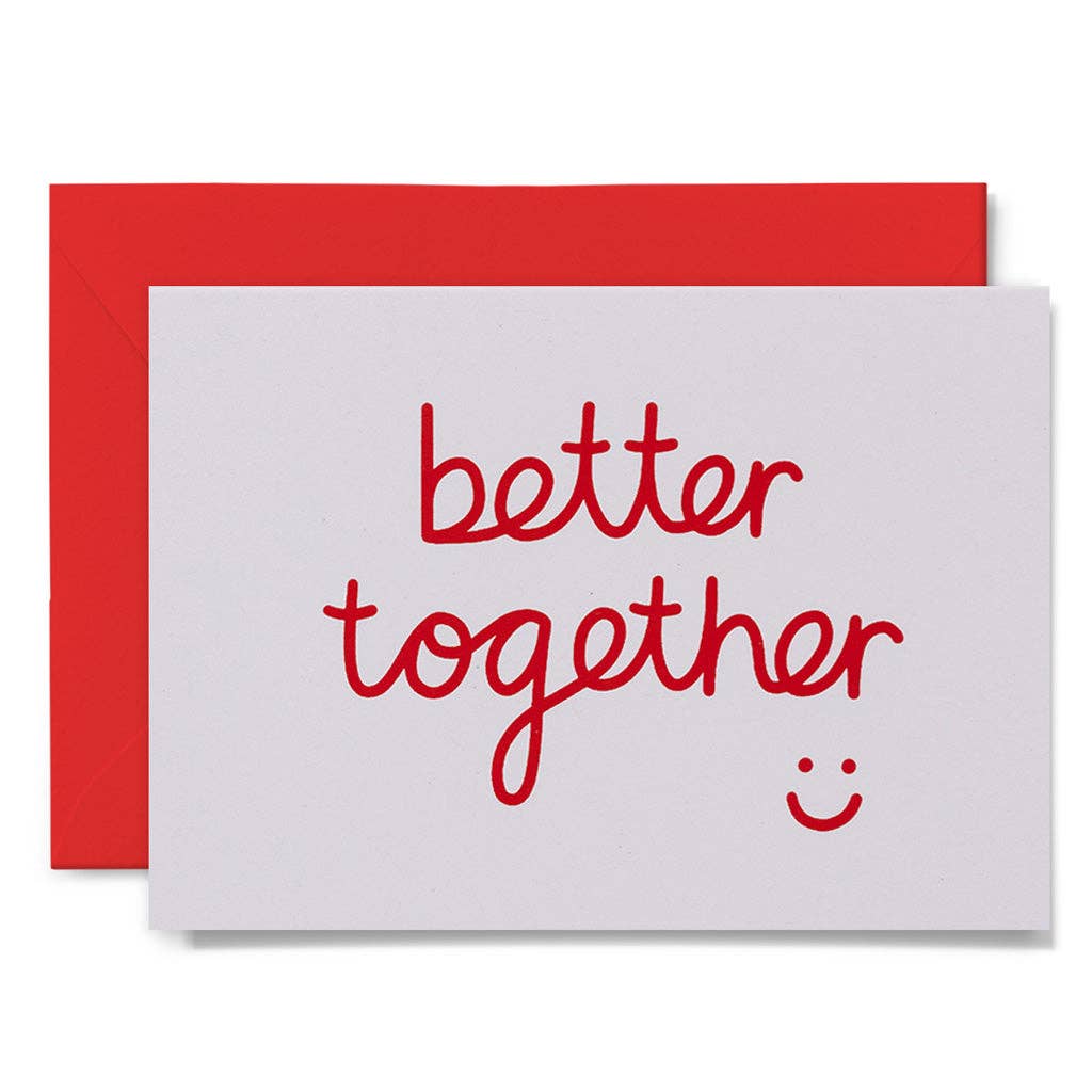 Me & Amber - BETTER TOGETHER - various colours: Neon pink on pink card / Wholesale