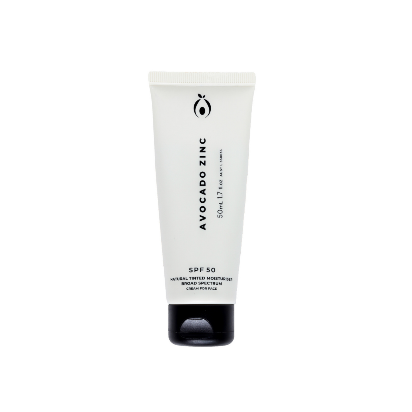 Avocado Zinc - SPF 50 Natural Tinted Moisturiser - Medium-Dark