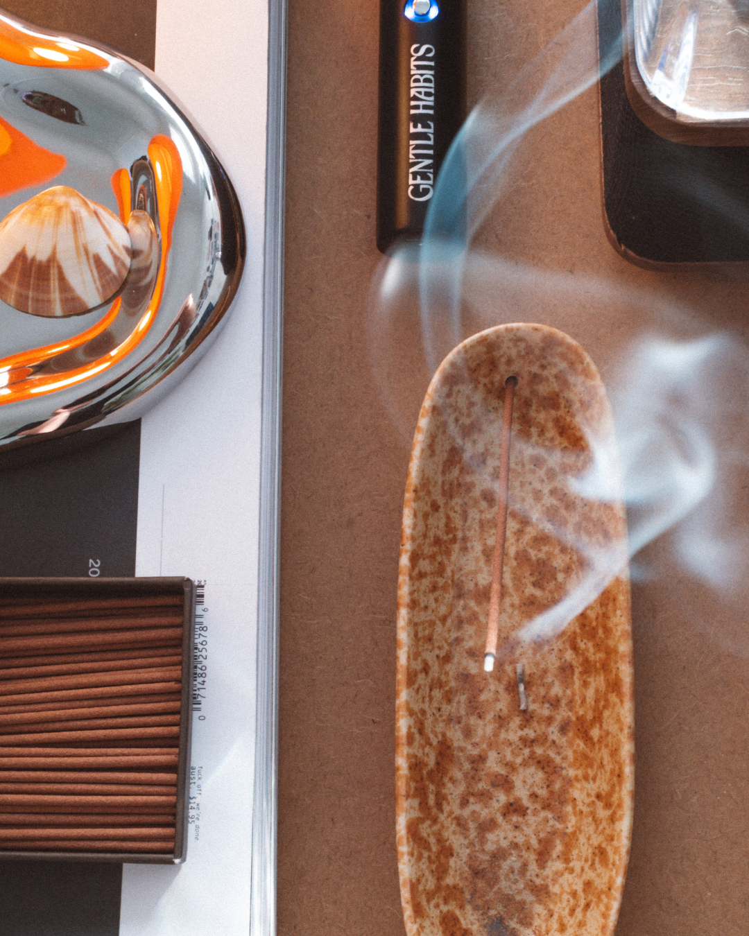 Gentle Habits - The Collector Ceramic Holder - Brown Speckle