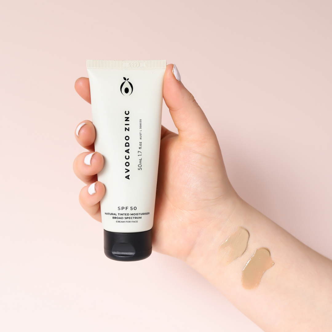 Avocado Zinc - SPF 50 Natural Tinted Moisturiser - Medium-Dark