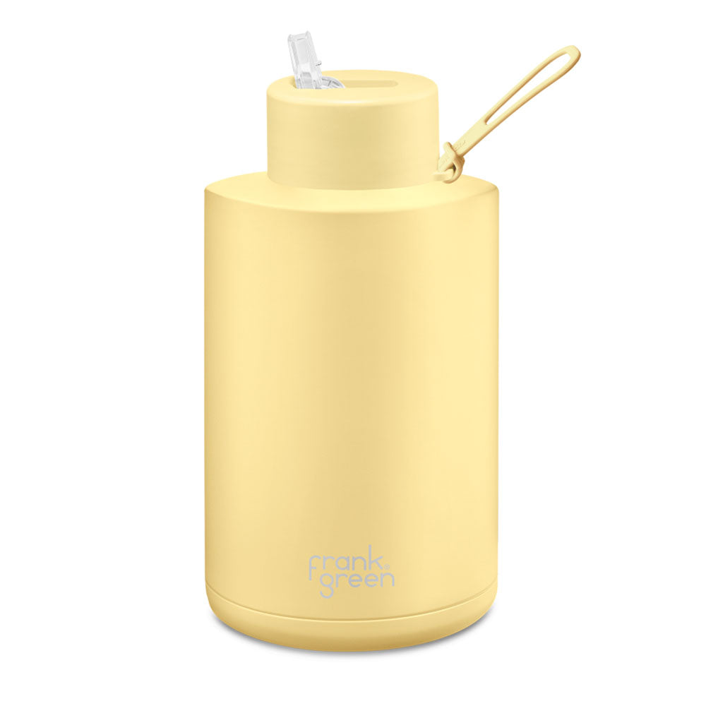 Frank Green 68oz / 2L Ceramic Straw Lid Bottle - Buttermilk