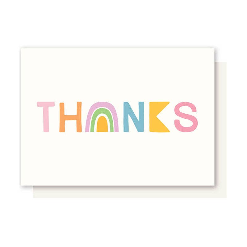 Elly Oak - RAINBOW THANK YOU CARD