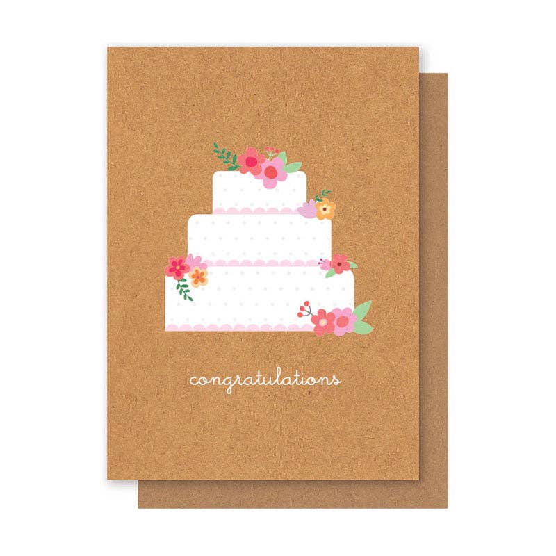Elly Oak - WEDDING CAKE CARD