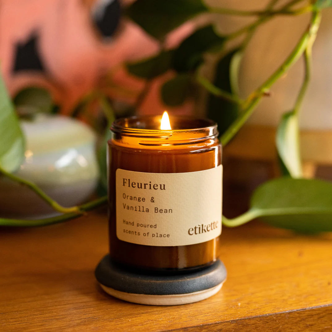 Etikette Candle - Fleurieu in Orange & Vanilla Bean