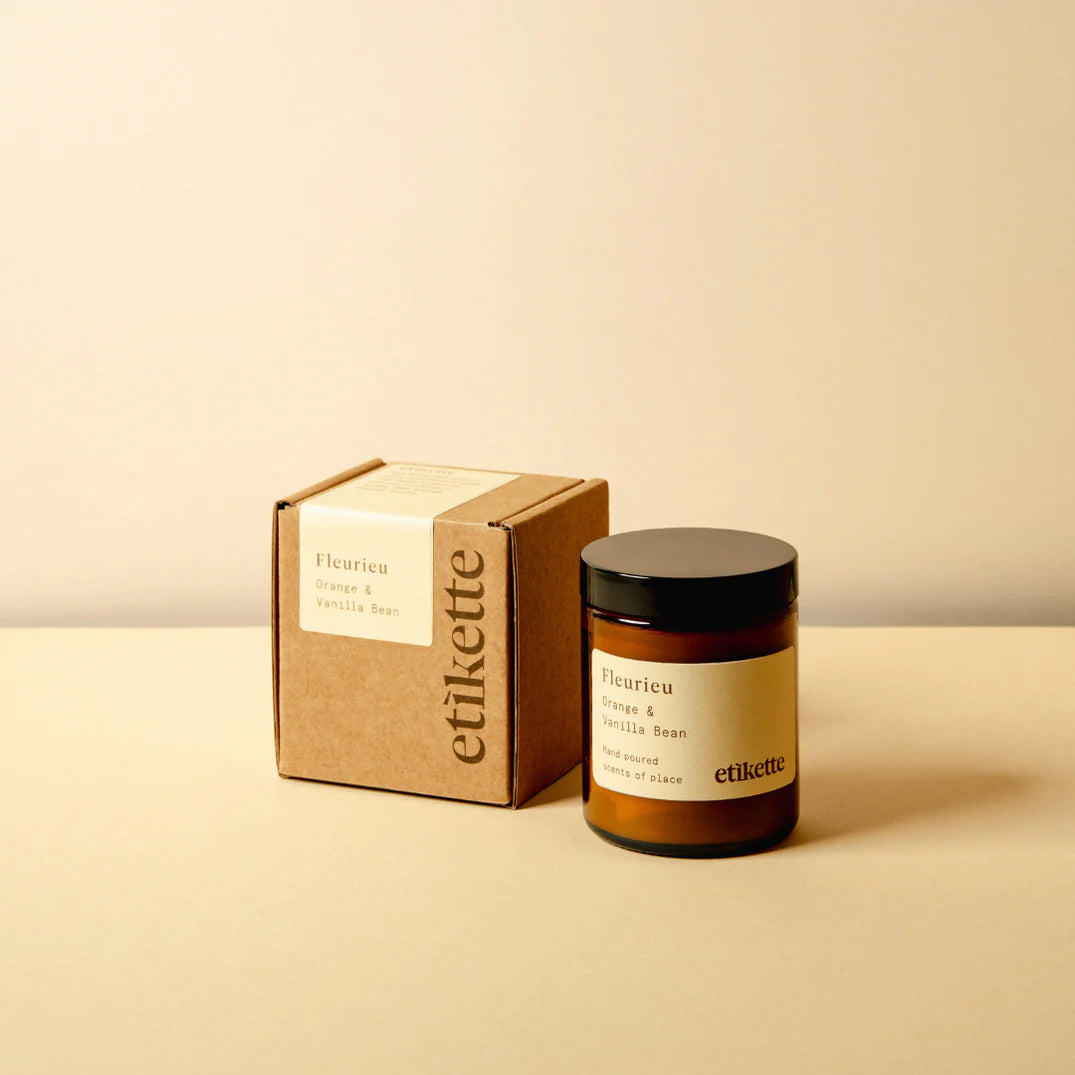 Etikette Candle - Fleurieu in Orange & Vanilla Bean