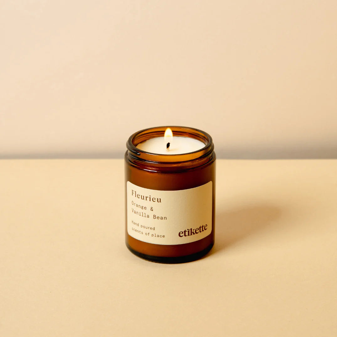 Etikette Candle - Fleurieu in Orange & Vanilla Bean
