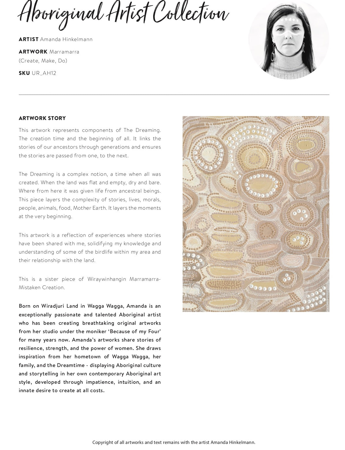 Marramarra Canvas Aboriginal Art Print- Amanda Hinkelmann