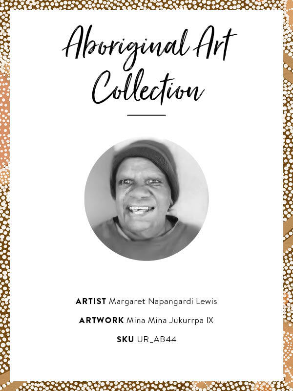 Mina Mina Jukurrpa IX Canvas Aboriginal Art Print - Margaret Napangardi Lewis