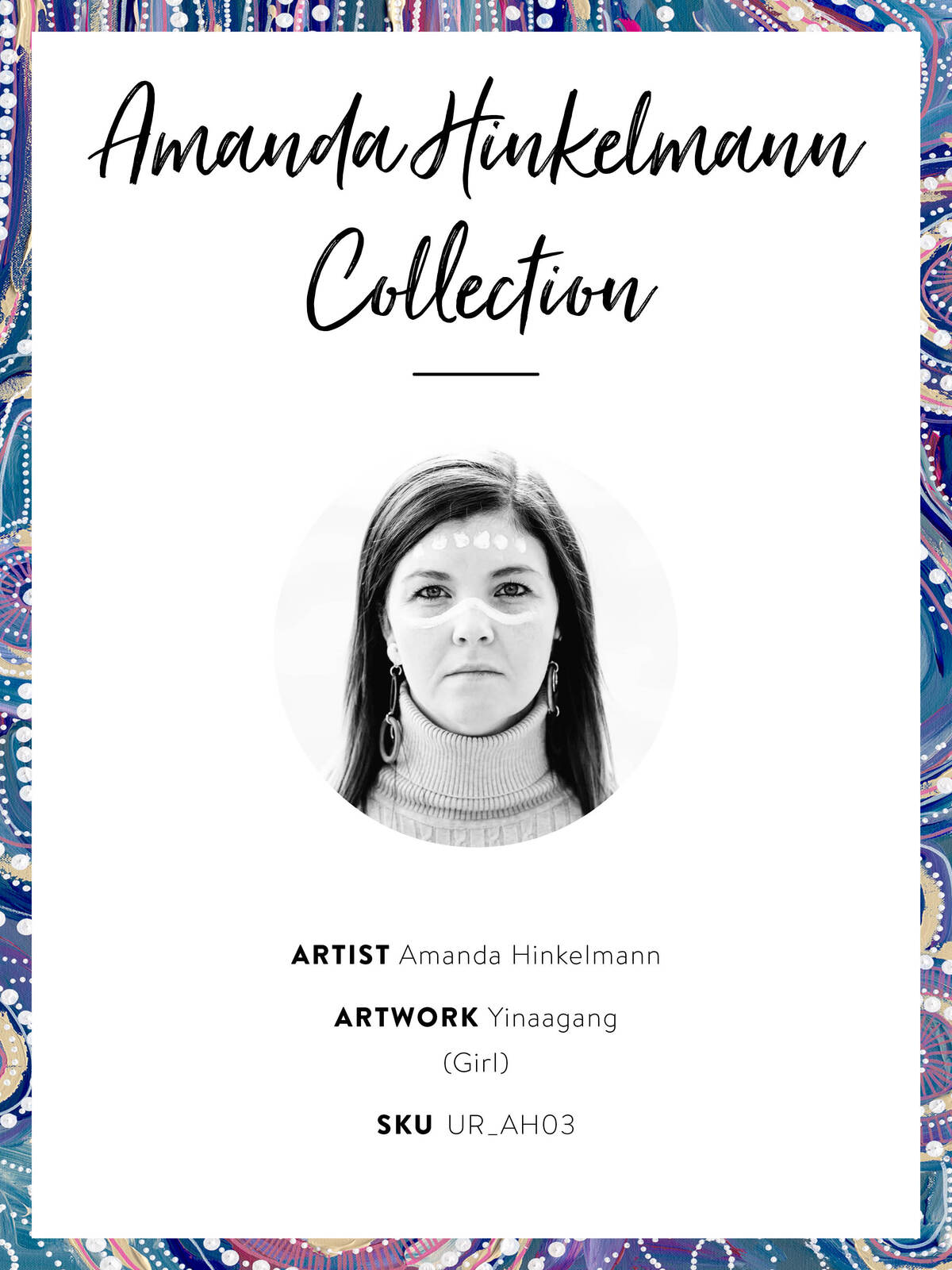 Yinaagang Canvas Aboriginal Art Print- Amanda Hinkelmann