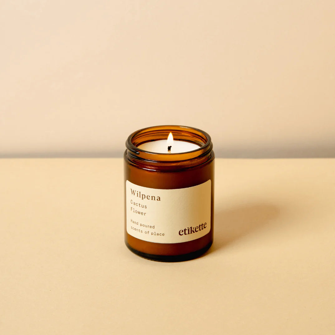 Etikette Candle - Wilpena in Cactus Flower