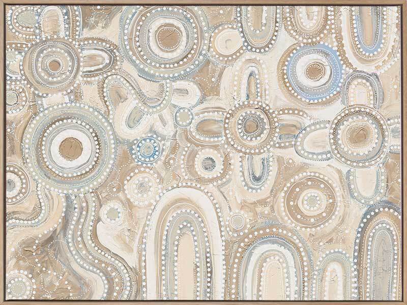 Yinaagang Neutral Canvas Art Print- Amanda Hinkelmann