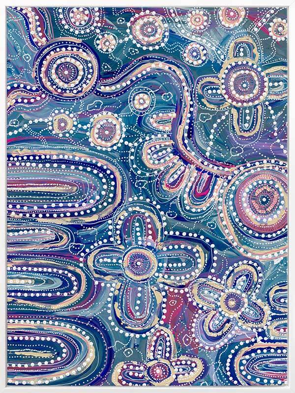 Yinaagang Canvas Aboriginal Art Print- Amanda Hinkelmann