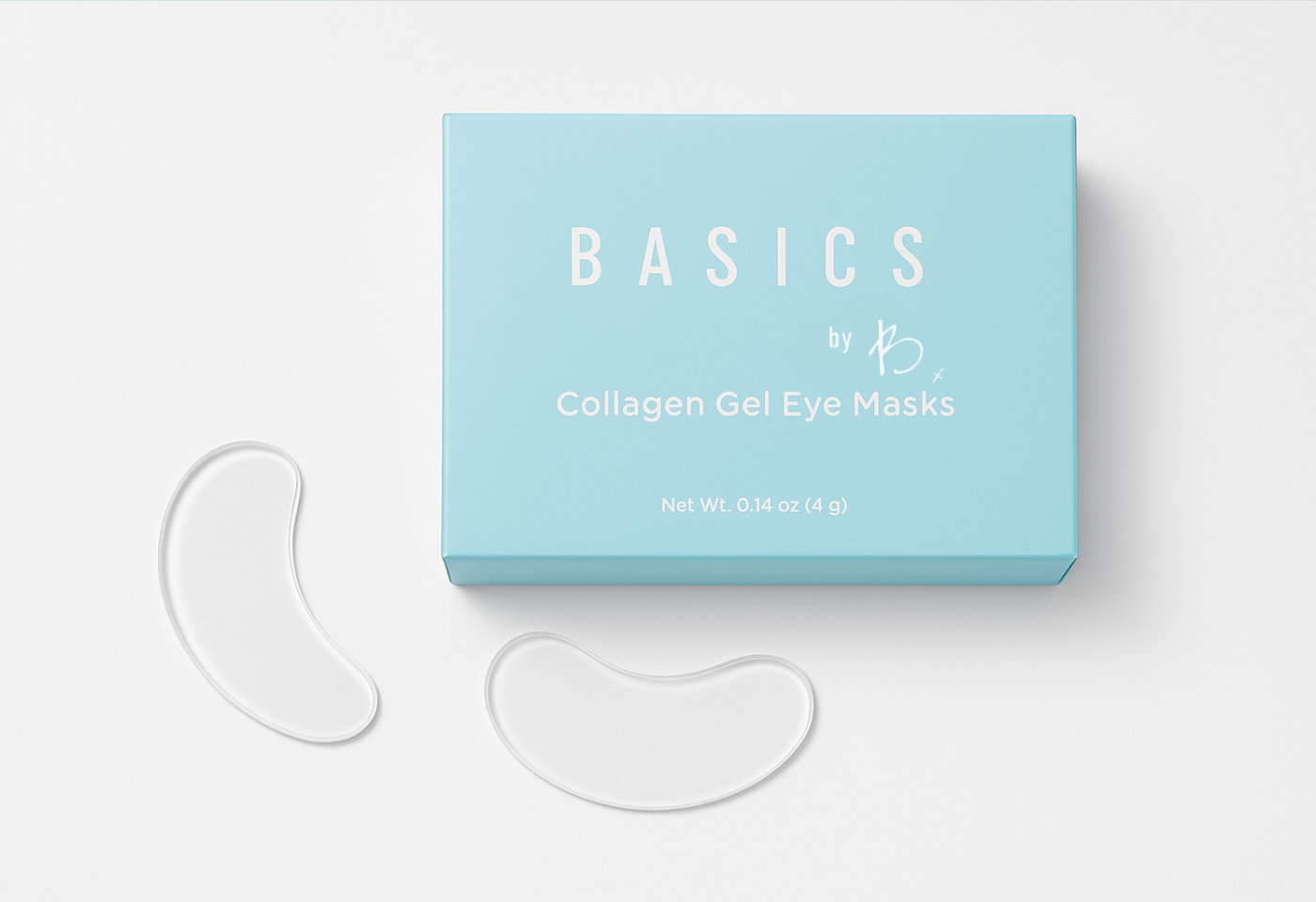 Basics By B - Collagen Gel Eye Masks – Hydrating, Anti-Puffiness Under Eye Treatment (10 Pairs)