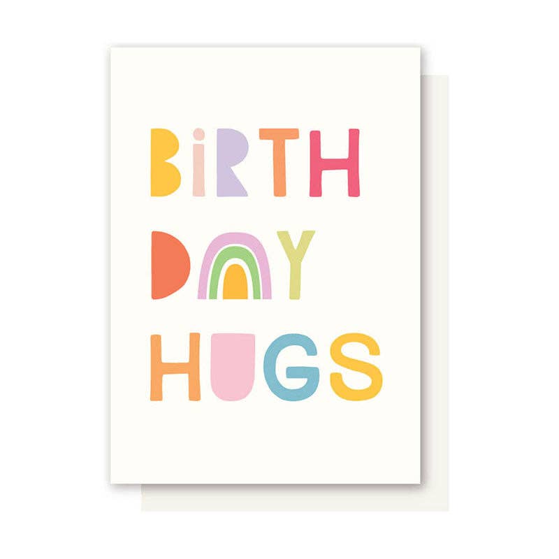 Elly Oak - RAINBOW FONT BIRTHDAY CARD