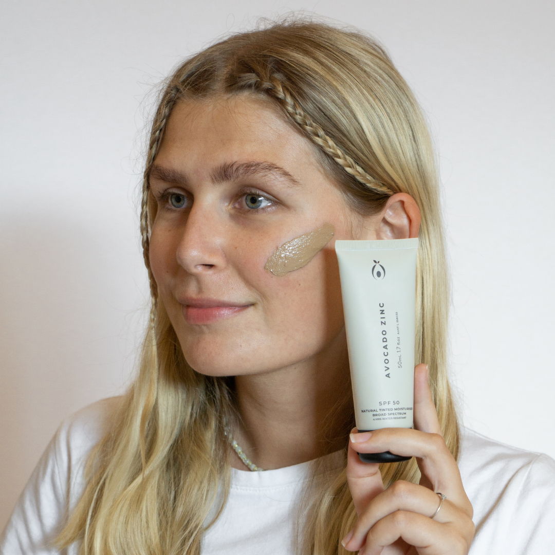 Avocado Zinc - SPF 50 Natural Tinted Moisturiser - Medium-Dark