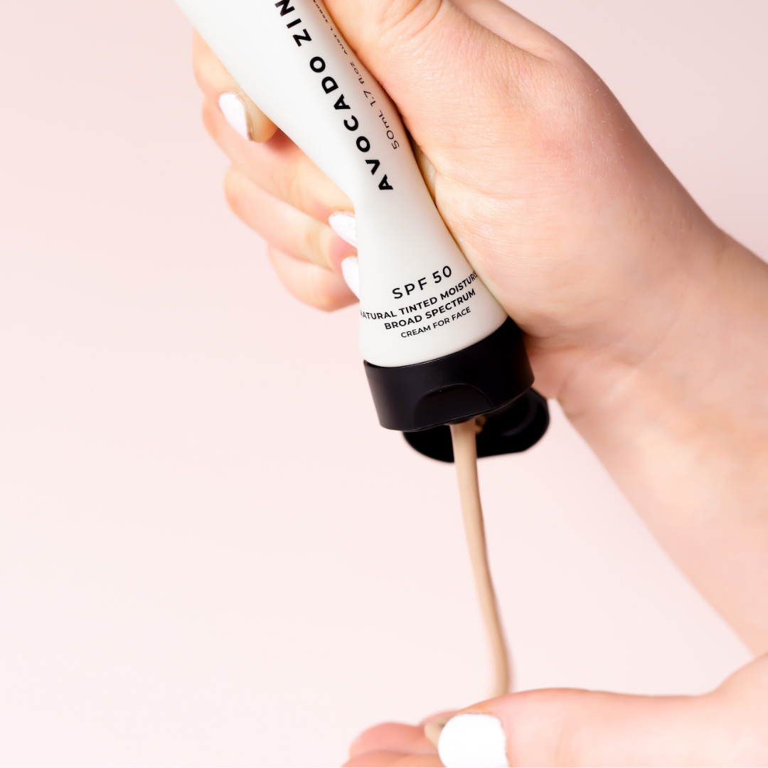 Avocado Zinc - SPF 50 Natural Tinted Moisturiser - Medium-Dark