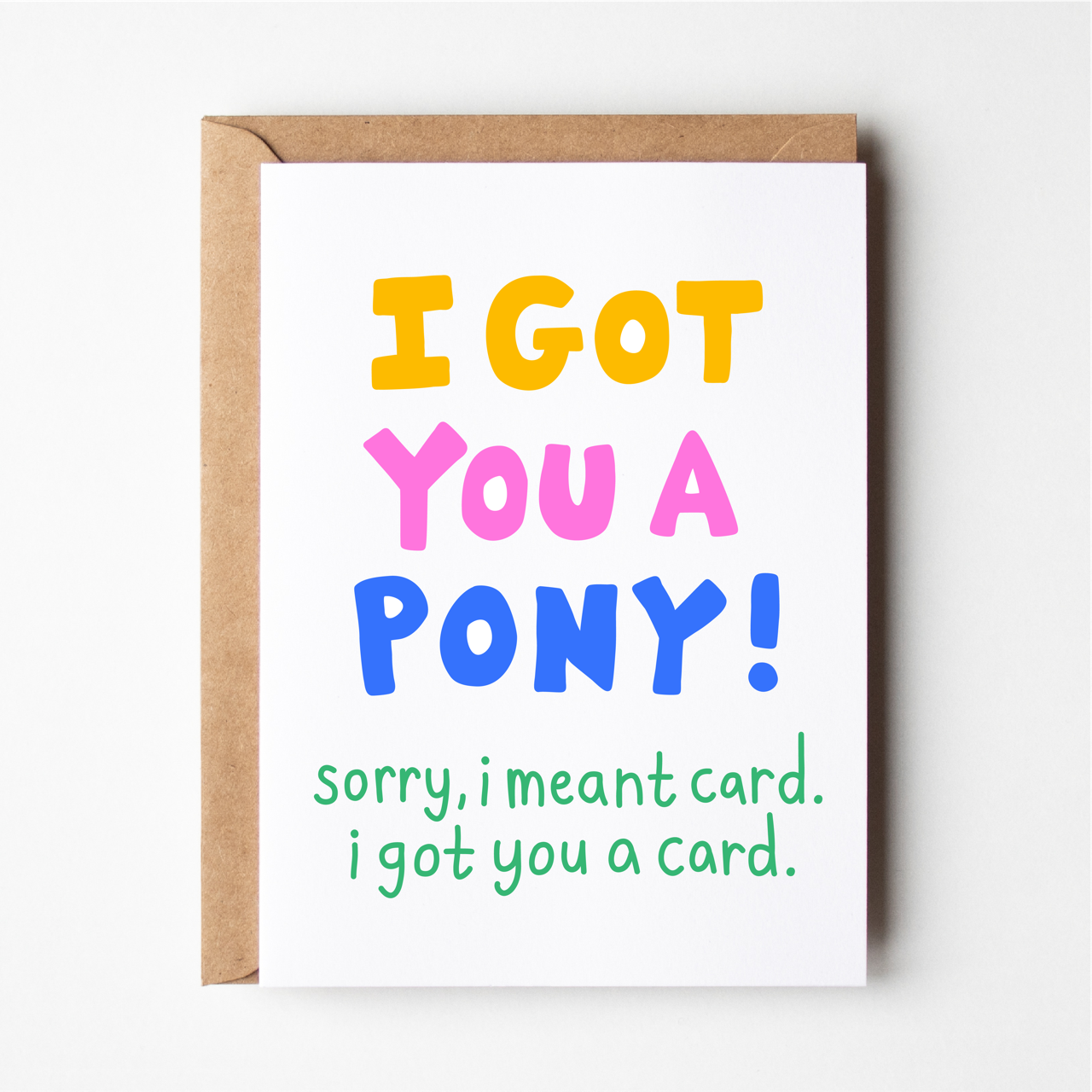 Friends of Henry Paper Co - I got you a pony