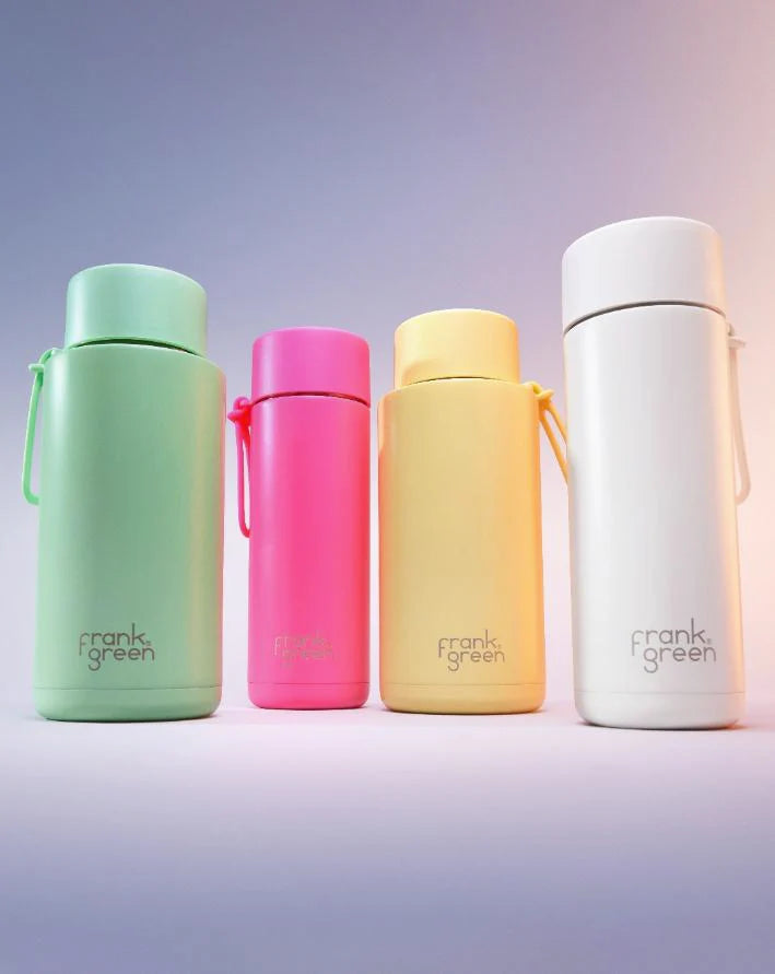 Frank Green 34oz / 1000ml Ceramic Straw Lid Bottle - Mint Gelato