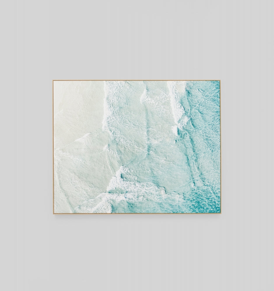 Windswept Waves Framed Canvas