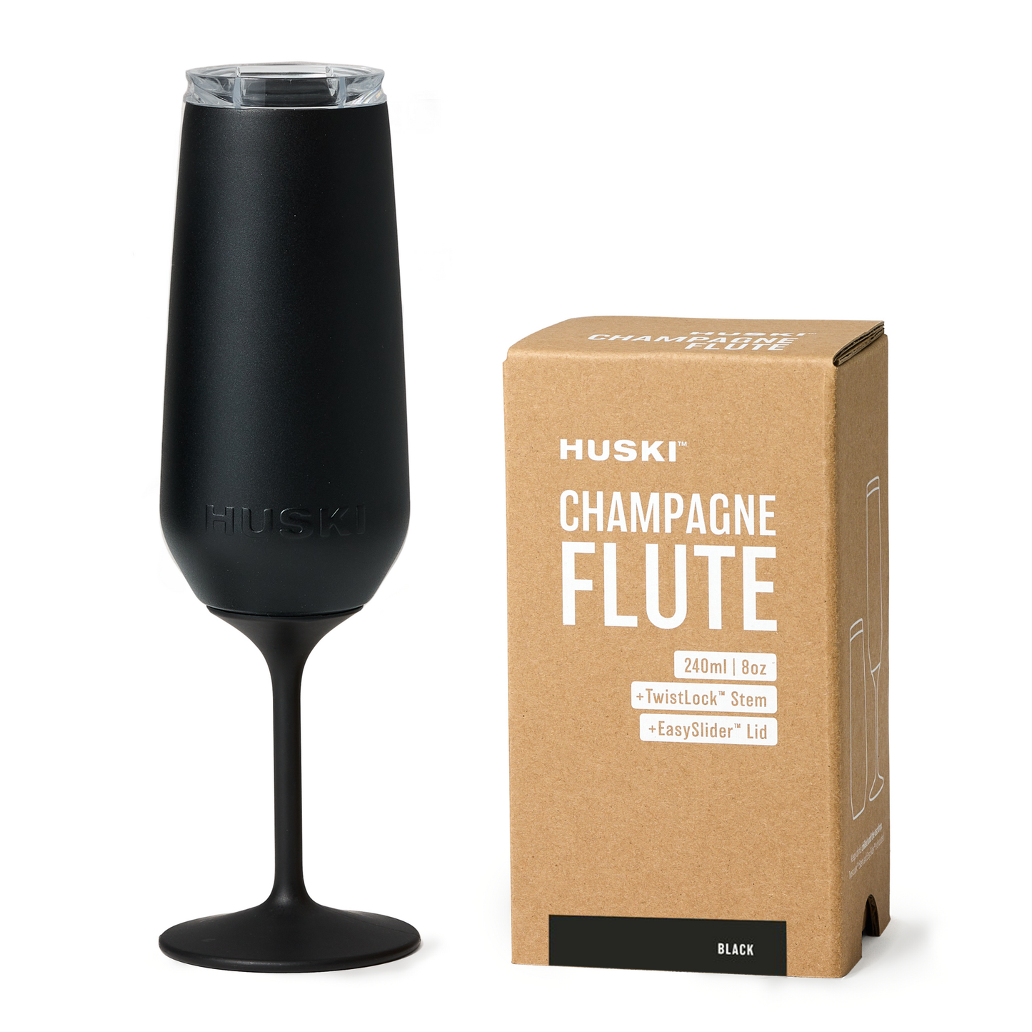 Huski - Huski Champagne Flute - Black