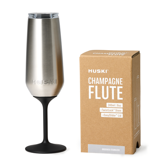 Huski - Huski Champagne Flute - Brushed Stainless
