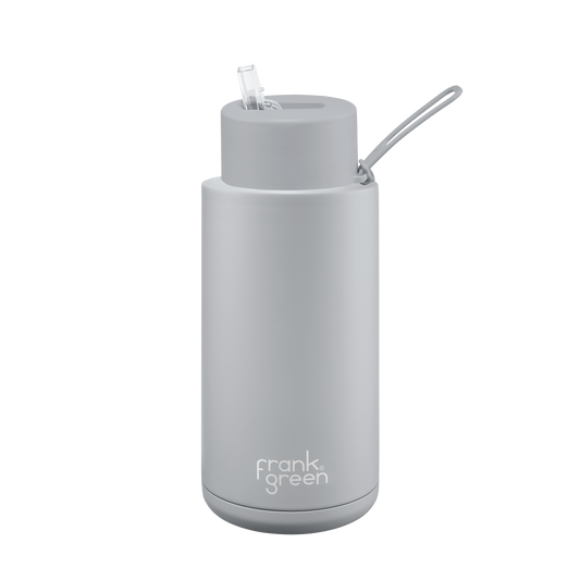 Frank Green 34oz / 1000ml Ceramic Straw Lid Bottle - Harbour Mist