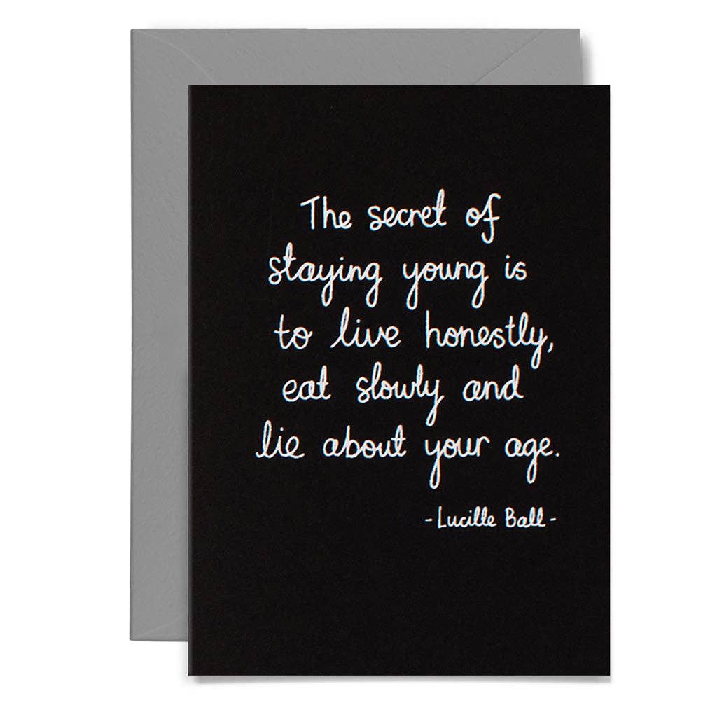 Me & Amber - BALL QUOTE - various colours: White on black card / Wholesale