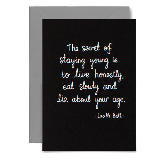 Me & Amber - BALL QUOTE - various colours: White on black card / Wholesale