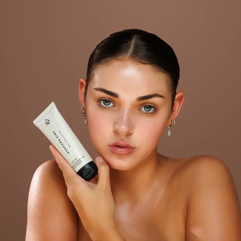Avocado Zinc - SPF 50 Natural Tinted Moisturiser: Medium-Dark