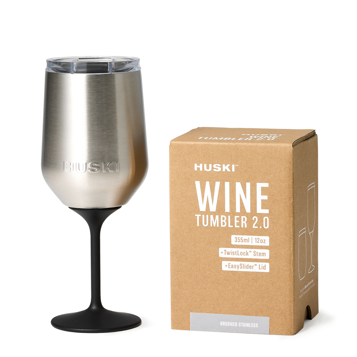 Huski - Huski Wine Tumbler 2.0 - Brushed Stainless