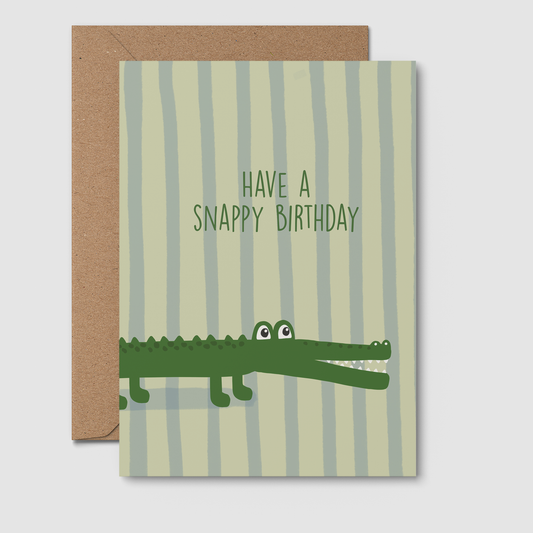 From Rosalie - Snappy Birthday Crocodile Greeting Card