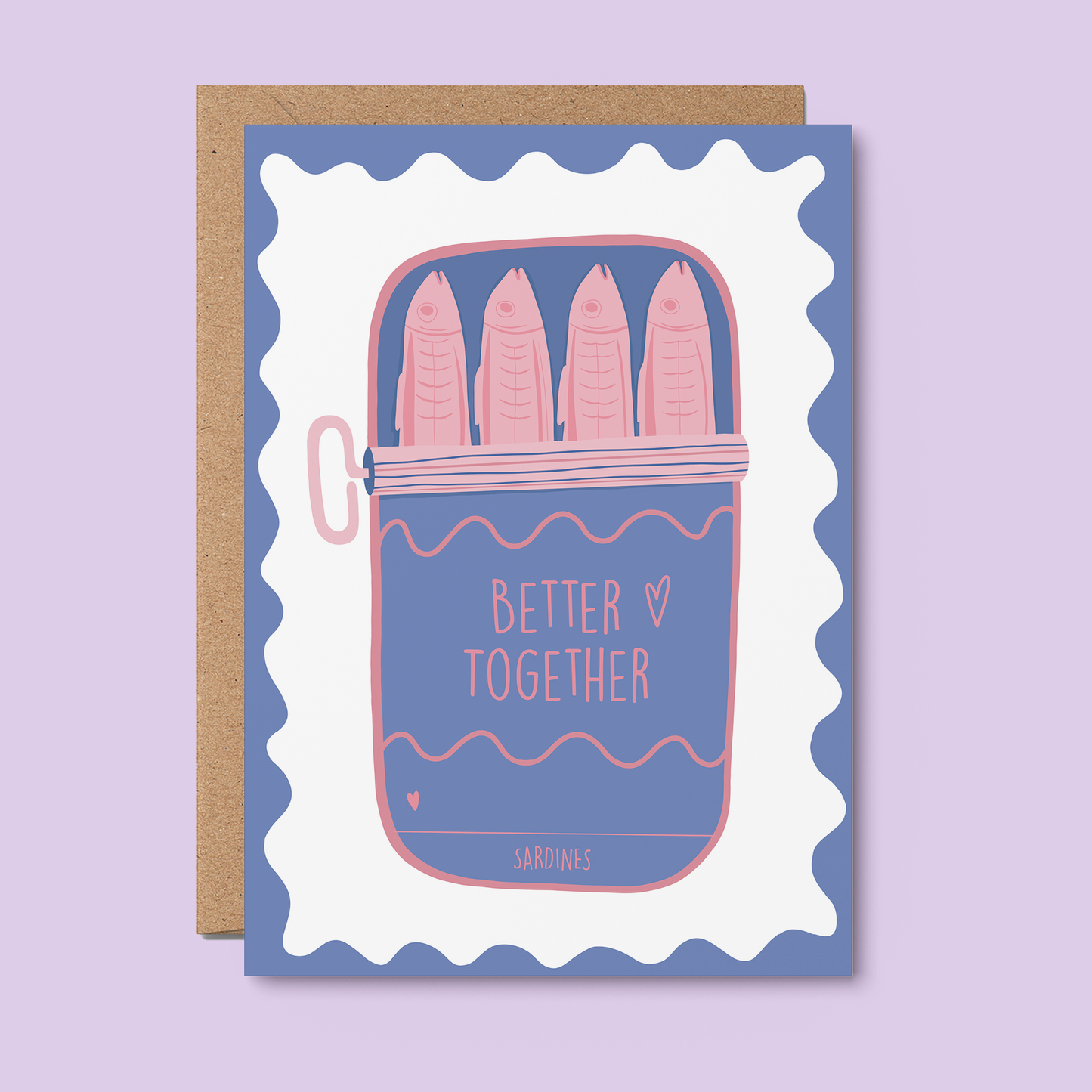 Quokka the Rocker - Better together GREETING CARD. Sardines, Love, Wedding