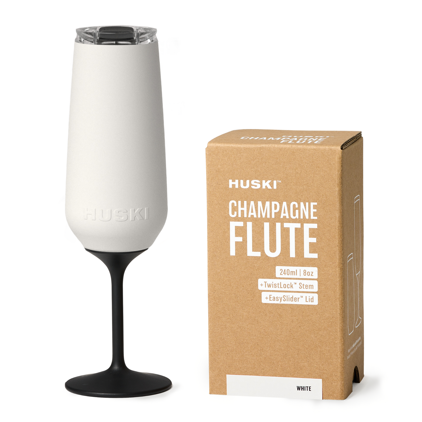 Huski - Huski Champagne Flute - White