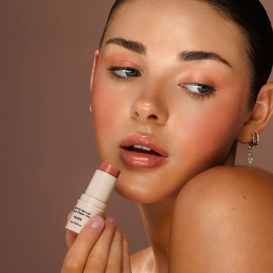 Avocado Zinc - SPF 50 Natural Lip & Cheek Tint: Coral