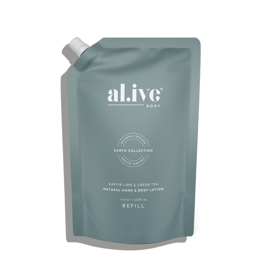 Al.ive 1L Lotion Refill - Kaffir Lime & Green Tea