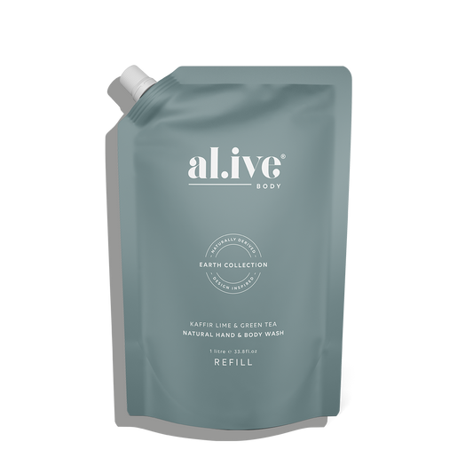 Al.ive 1L Wash Refill - Kaffir & Green Tea