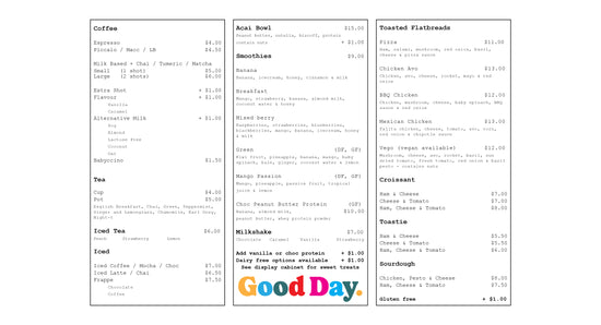Menu – Good Day