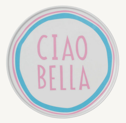 In The Round House - Blue Ciao Bella Plate