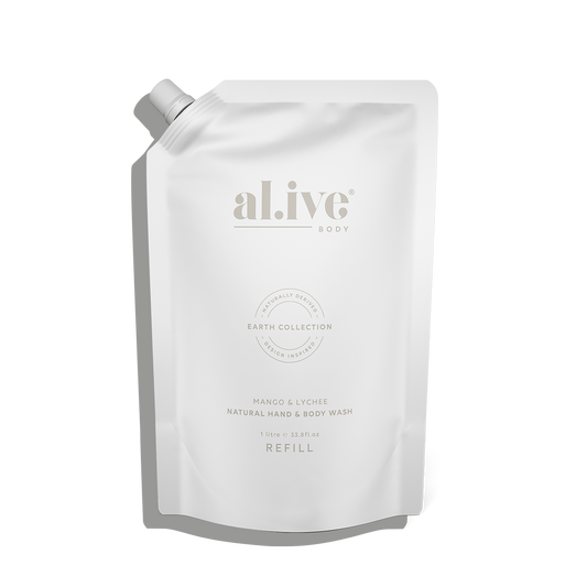 Al.ive 1L Wash Refill - Mango & Lychee