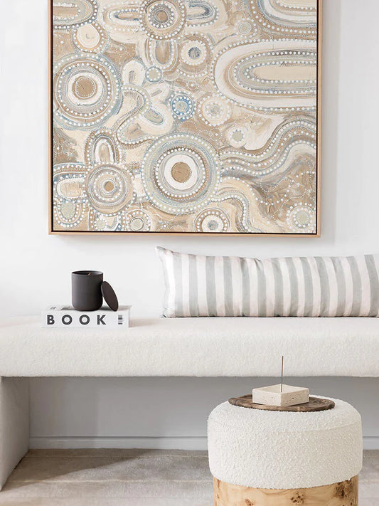 Yinaagang Neutral Canvas Art Print- Amanda Hinkelmann