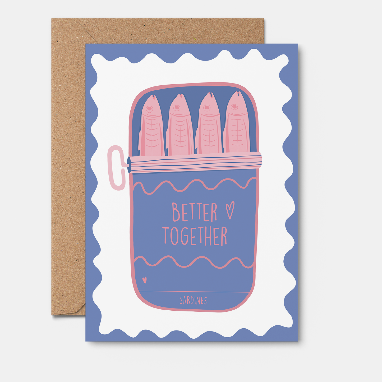 Quokka the Rocker - Better together GREETING CARD. Sardines, Love, Wedding