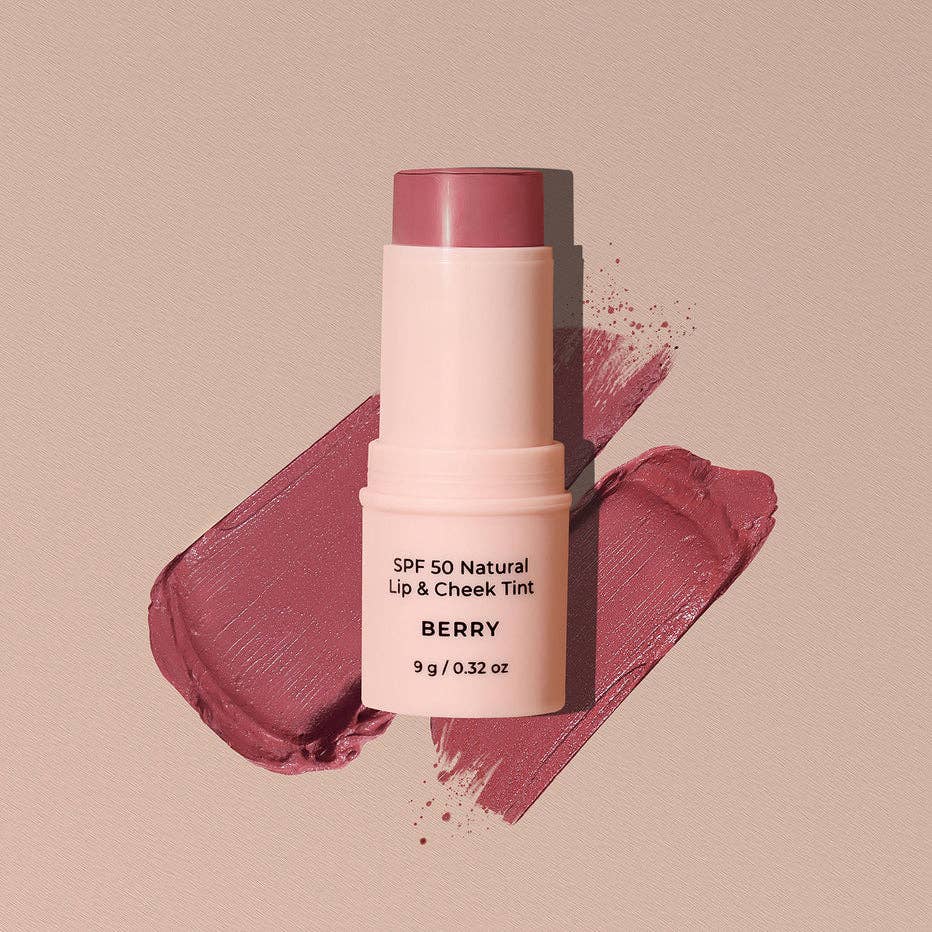 Avocado Zinc - SPF 50 Natural Lip & Cheek Tint: Rose