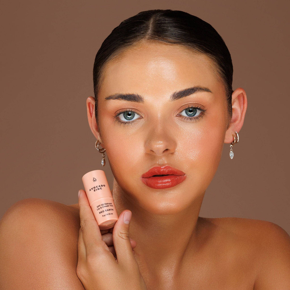 Avocado Zinc - SPF 50 Natural Lip & Cheek Tint: Red Earth