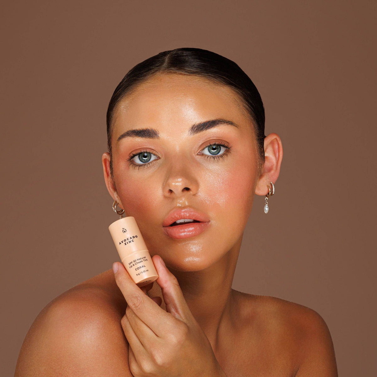 Avocado Zinc - SPF 50 Natural Lip & Cheek Tint: Red Earth