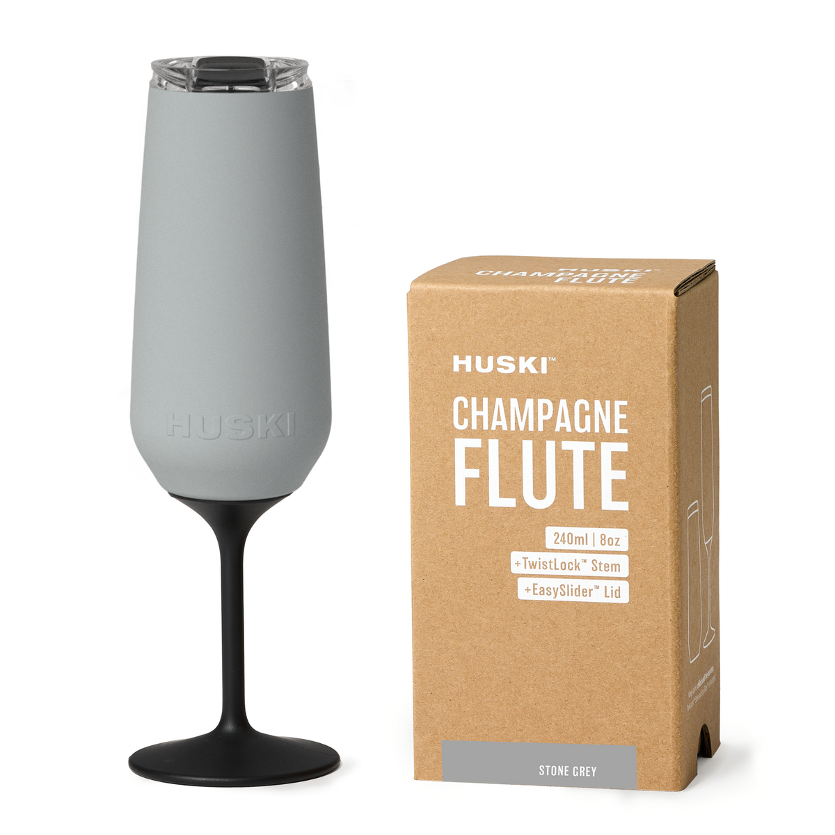 Huski - Huski Champagne Flute - Stone Grey