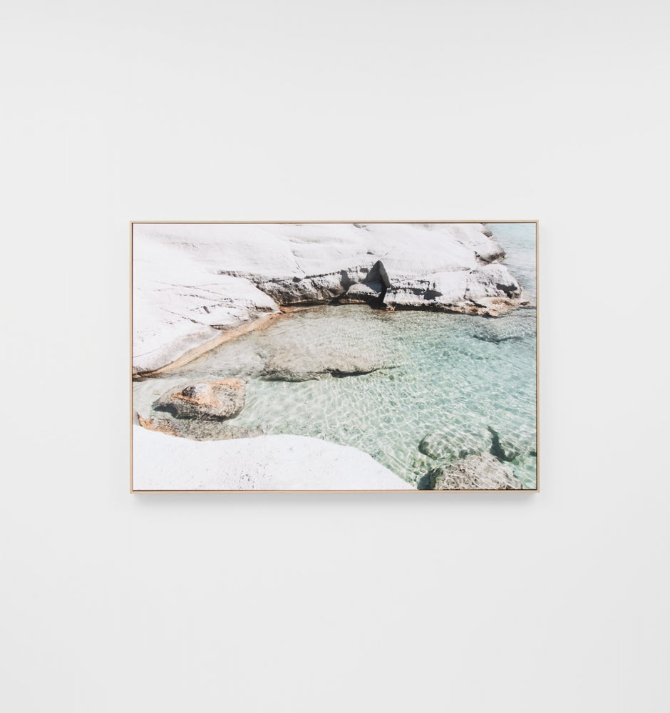 Calm Shallows Framed Canvas