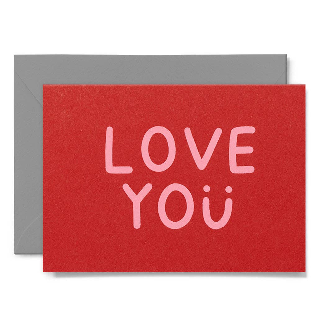Me & Amber - LOVE YOU SMILE - various colours: Sherbet on red card / Wholesale