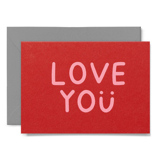 Me & Amber - LOVE YOU SMILE - various colours: Sherbet on red card / Wholesale