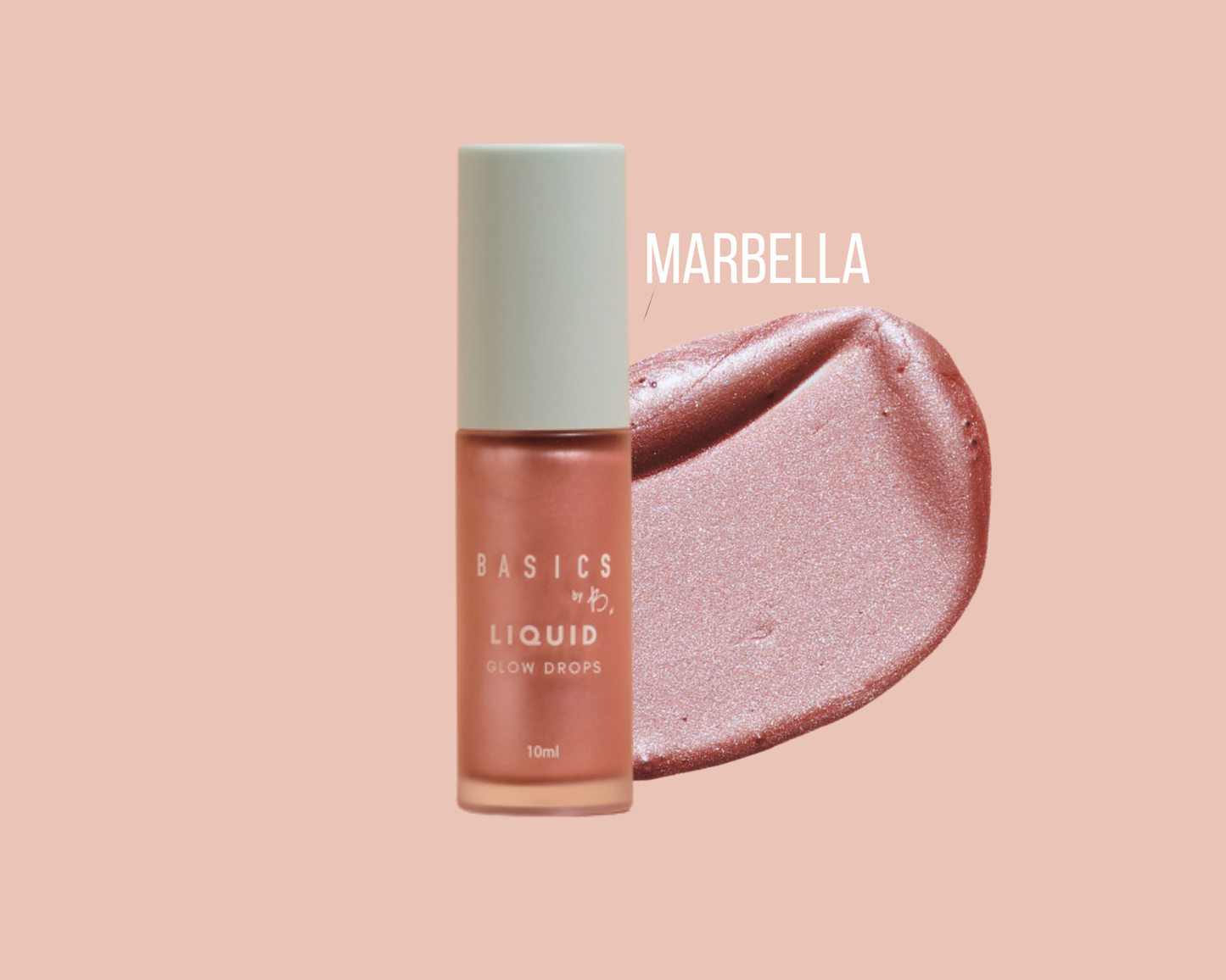 Basics By B - Liquid Glow Drops: Marbella (pink)